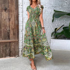 Robe Maxi à Motif Bohème pour Femme | Idéale pour l'Été