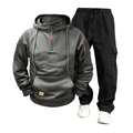 Ensemble Deux Pièces avec Sweat à Capuche et Pantalon Cargo pour Homme | Idéal pour Un Usage Quotidien