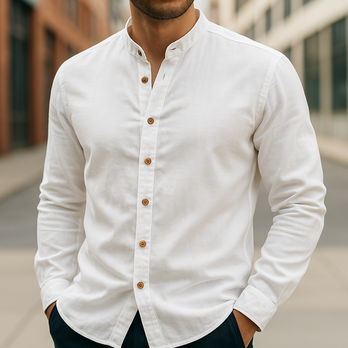 Chemise À Manches Longues Pour Homme Avec Coupe Ample | Idéale Pour Usage Quotidien