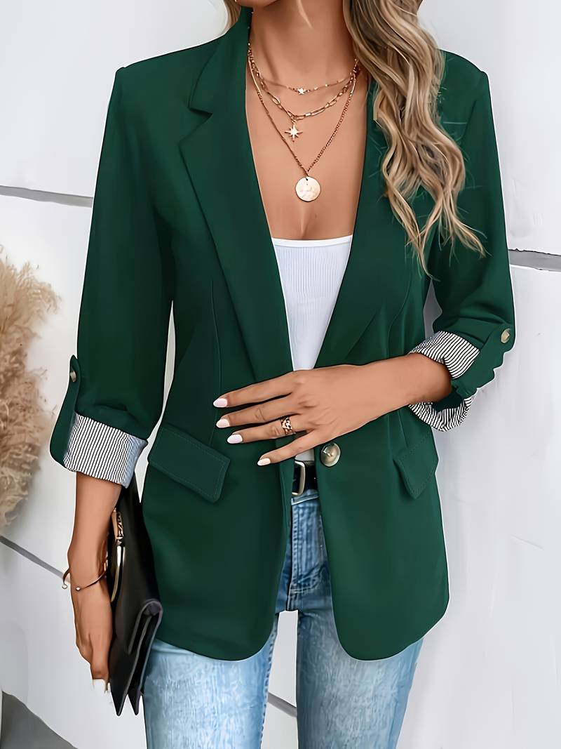 Blazer Structuré À Double Boutonnage Pour Femmes | Idéal Pour Travail Et Usage Quotidien