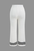 Ensemble Deux Pièces avec Cardigan Court et Pantalon Large pour Femme | Idéal pour le Quotidien et le Bureau