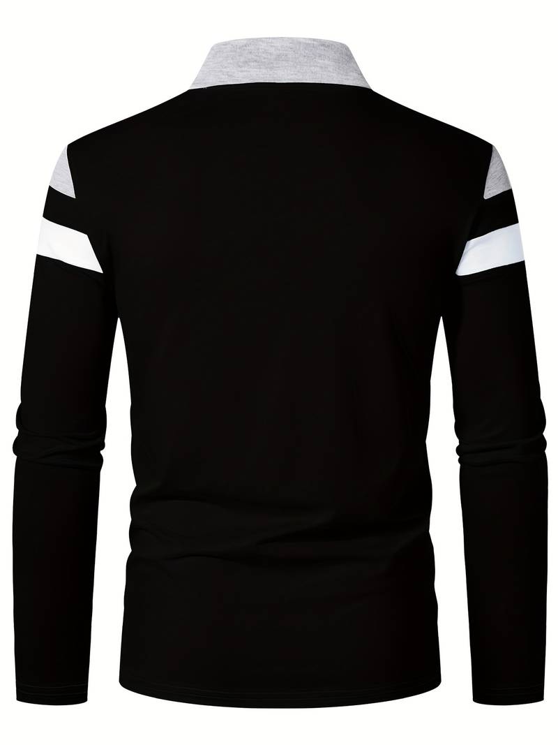 Polo À Manches Longues Avec Fermeture Zippée Pour Homme | Idéal Pour Un Usage Quotidien