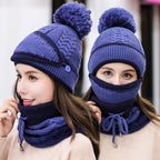 Ensemble Bonnet et Écharpe avec Masque Détachable pour Femme | Idéal pour l’Hiver