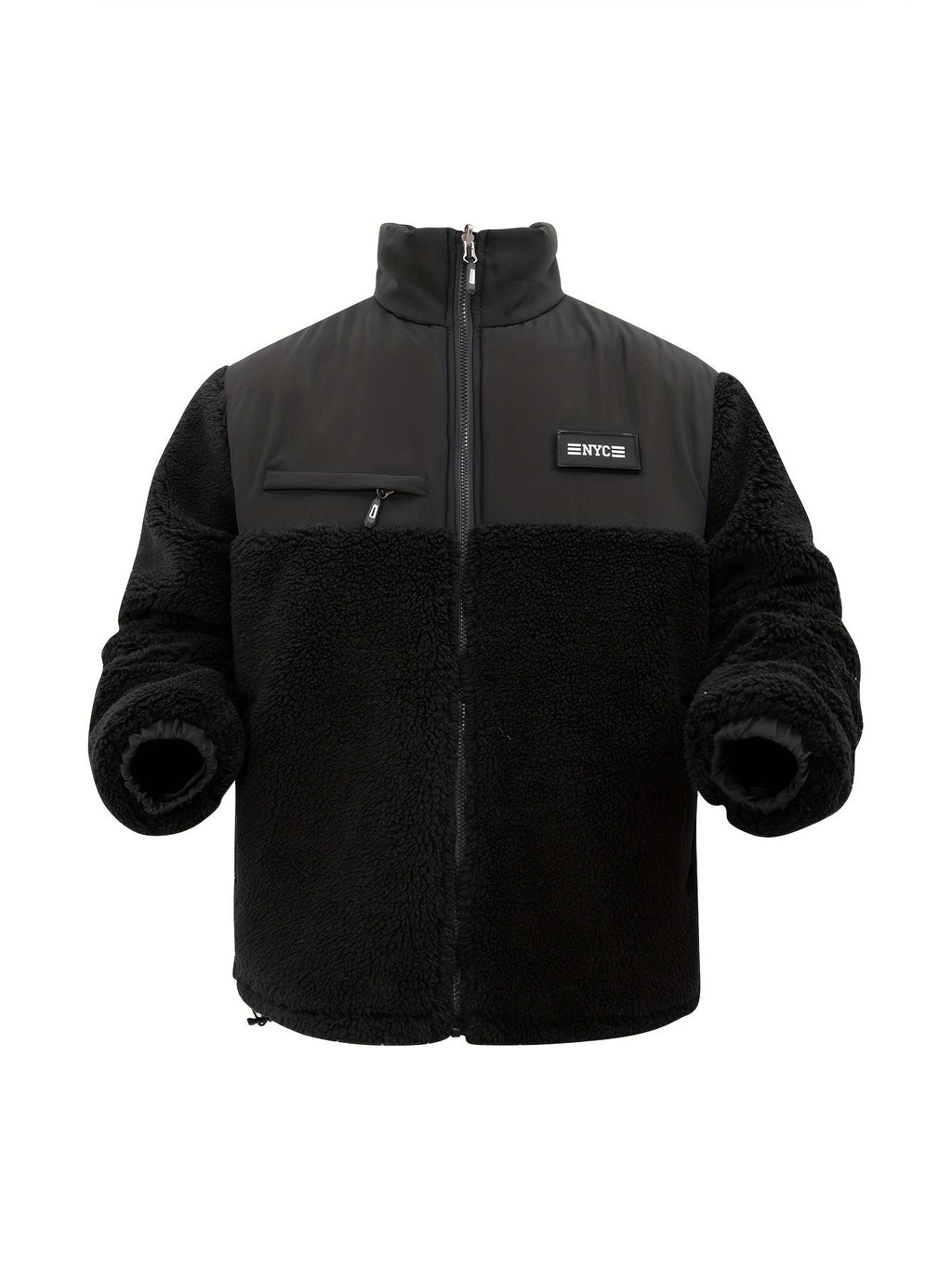 Veste Zippée avec Poches et Col Montant pour Homme | Idéale pour l’Hiver