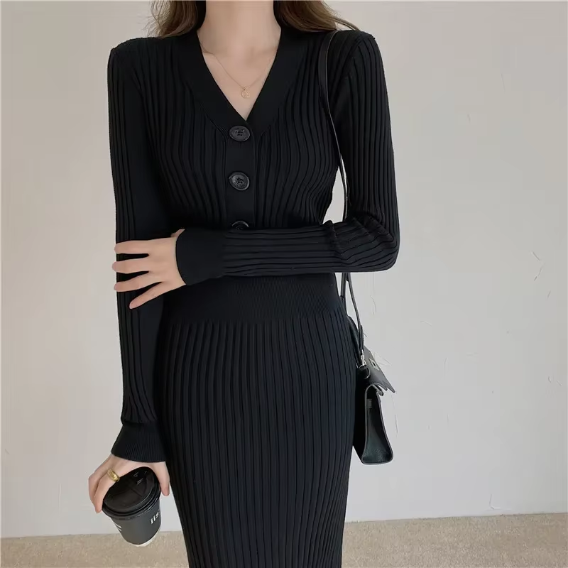 Robe Ajustée Avec Boutons Pour Femme | Idéale Pour Le Quotidien Et Les Sorties
