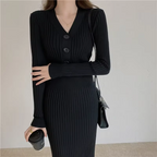 Robe Ajustée Avec Boutons Pour Femme | Idéale Pour Le Quotidien Et Les Sorties