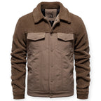 Veste Isolée avec Doublure Et Fermeture À Pression pour Hommes | Idéale pour Les Journées Froides