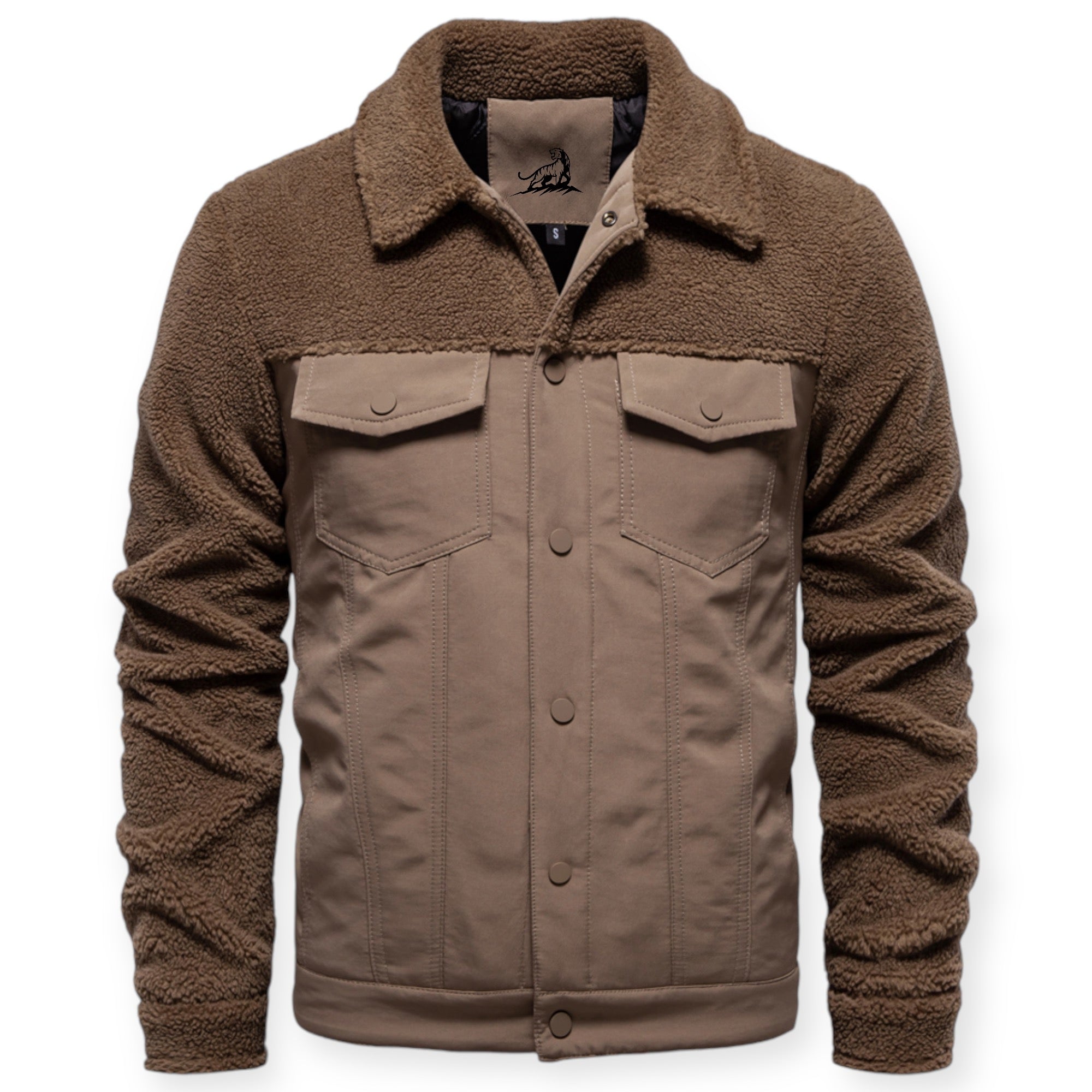 Veste Isolée avec Doublure Et Fermeture À Pression pour Hommes | Idéale pour Les Journées Froides