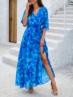 Robe Longue à Imprimé Floral pour Femme | Idéale pour les Événements d'Été