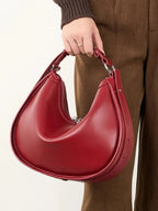 Sac Bandoulière Demi-Lune Avec Fermeture À Glissière Pour Femmes | Idéal Pour Usage Quotidien Et Sorties