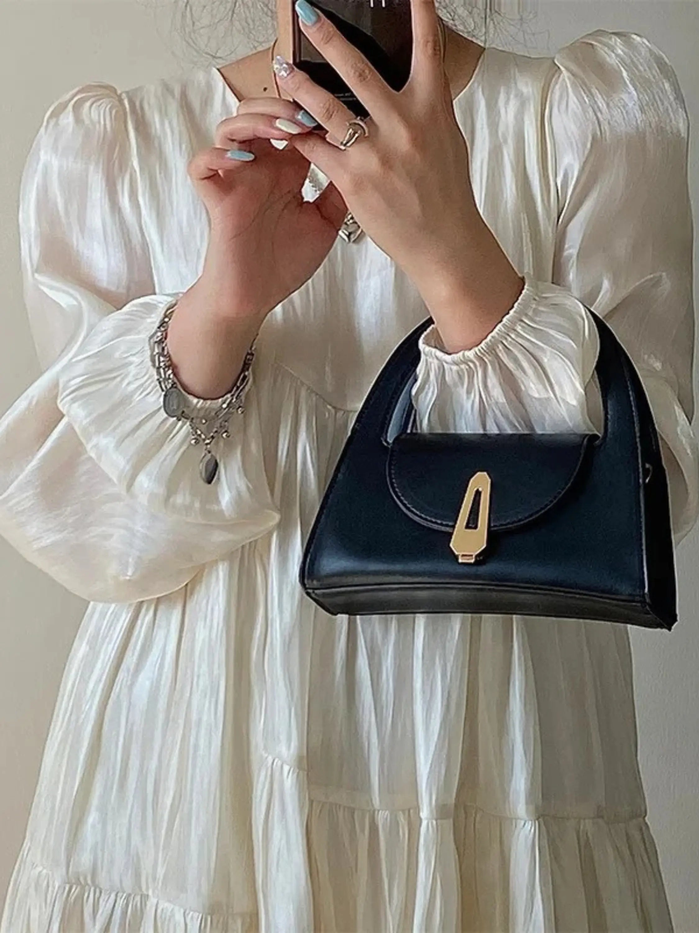 Mini Sac Satchel Avec Fermeture À Rabat Pour Femmes | Idéal Pour Usage Quotidien Et Occasions