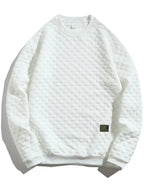 Sweatshirt À Motif Texturé Avec Coupe Décontractée Pour Adultes | Idéal Pour Toutes Saisons