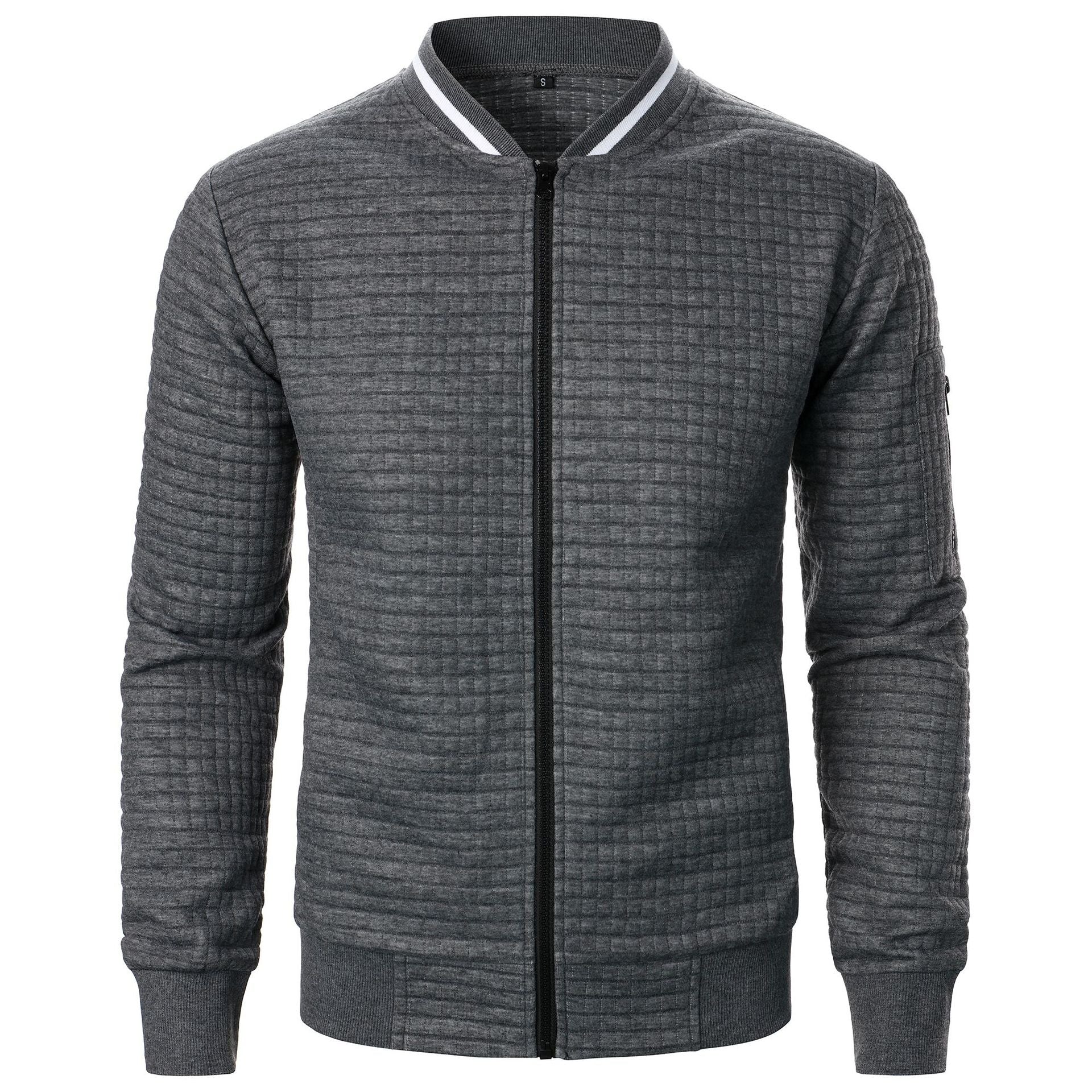 Pull avec Fermeture Zippée et Coupe Droite pour Hommes | Idéal pour un Usage Quotidien