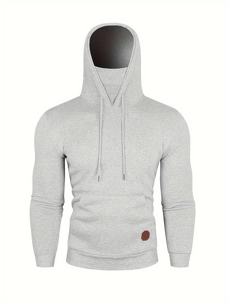 Sweat À Capuche Avec Masque Intégré Et Manches Longues Pour Homme | Idéal Pour Un Usage Quotidien