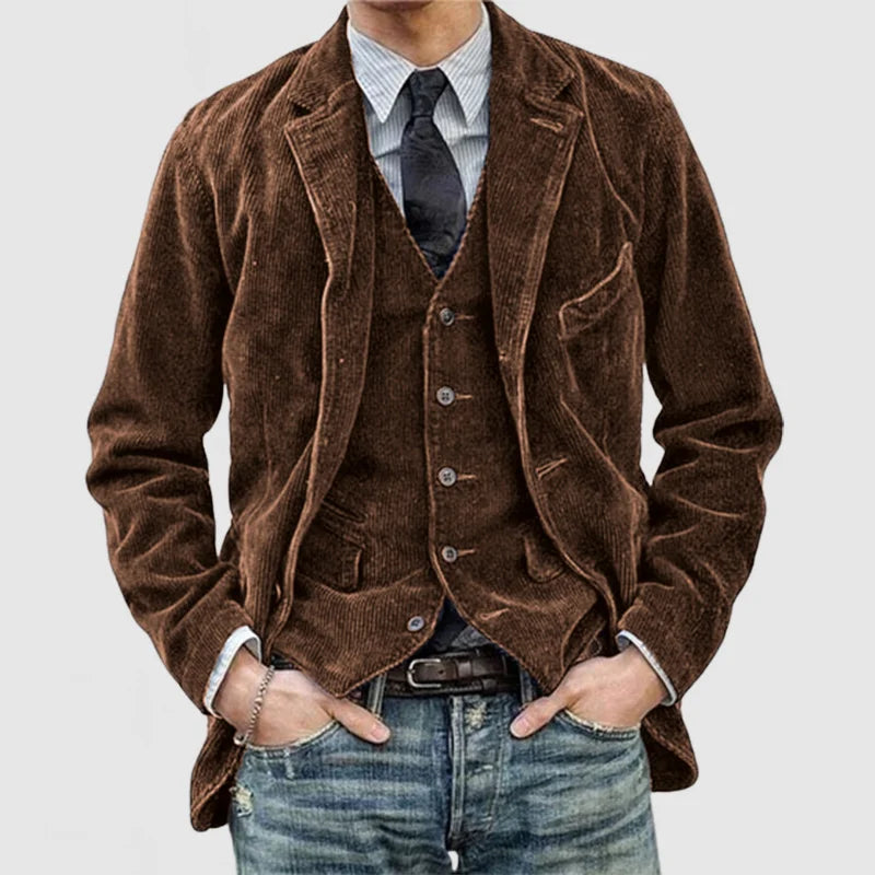 Blazer À Boutons Avec Coupe Structurée Pour Homme | Idéal Pour Le Bureau Et Les Sorties