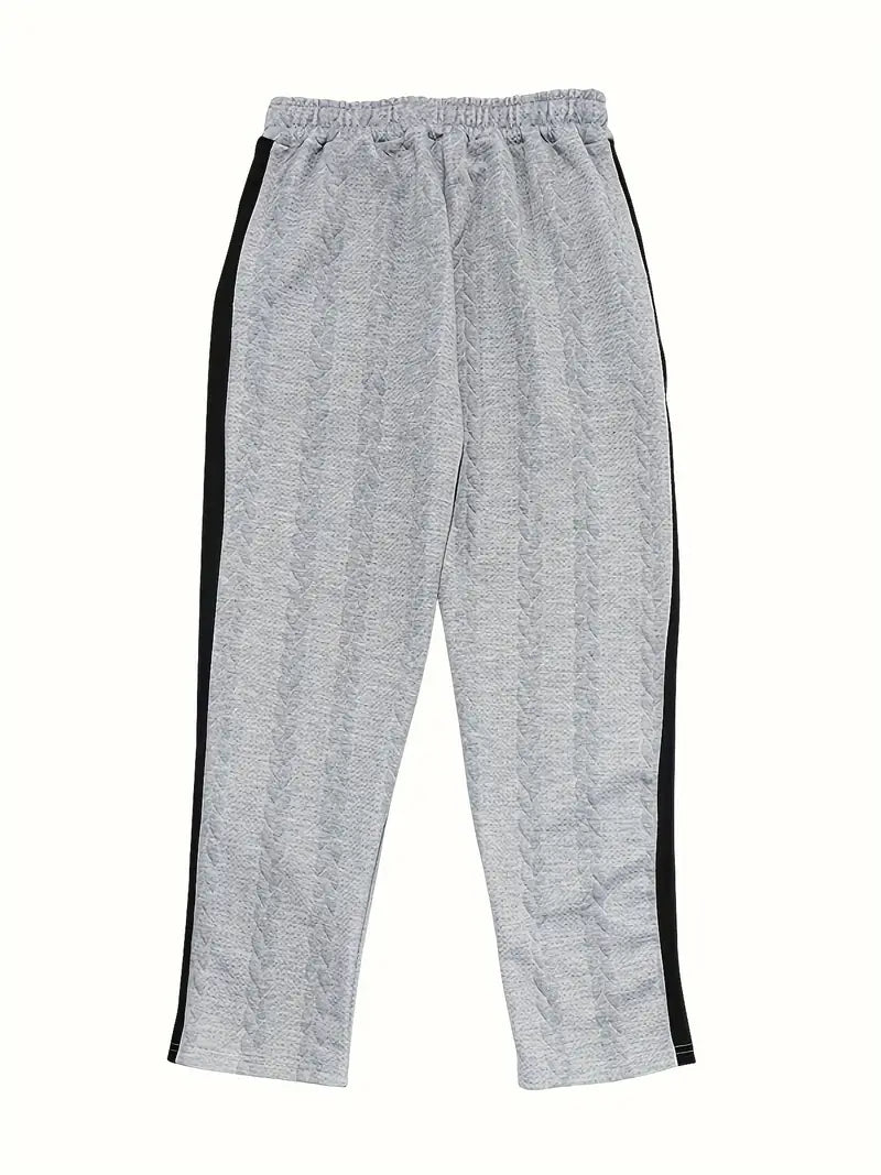 Pantalon Large avec Boutons Latéraux et Taille à Cordon pour Homme | Idéal pour un Usage Quotidien