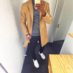 Trench-Coat Mi-Long avec Ceinture pour Homme | Idéal pour Occasions Formelles