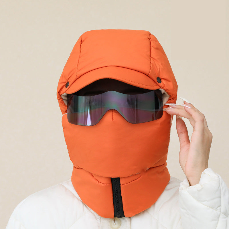 Masque de Protection Intégrale pour Extérieur avec Lunettes Amovibles | Idéal pour l’Hiver