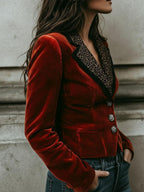 Blazer Avec Motif Léopard Pour Femmes | Idéal Pour L’Automne Et Événements