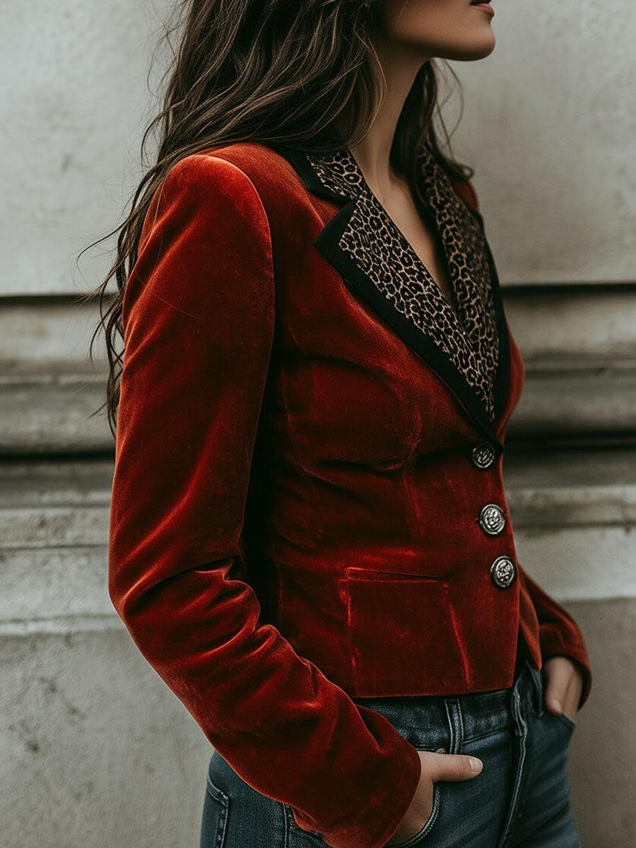 Blazer Avec Motif Léopard Pour Femmes | Idéal Pour L’Automne Et Événements