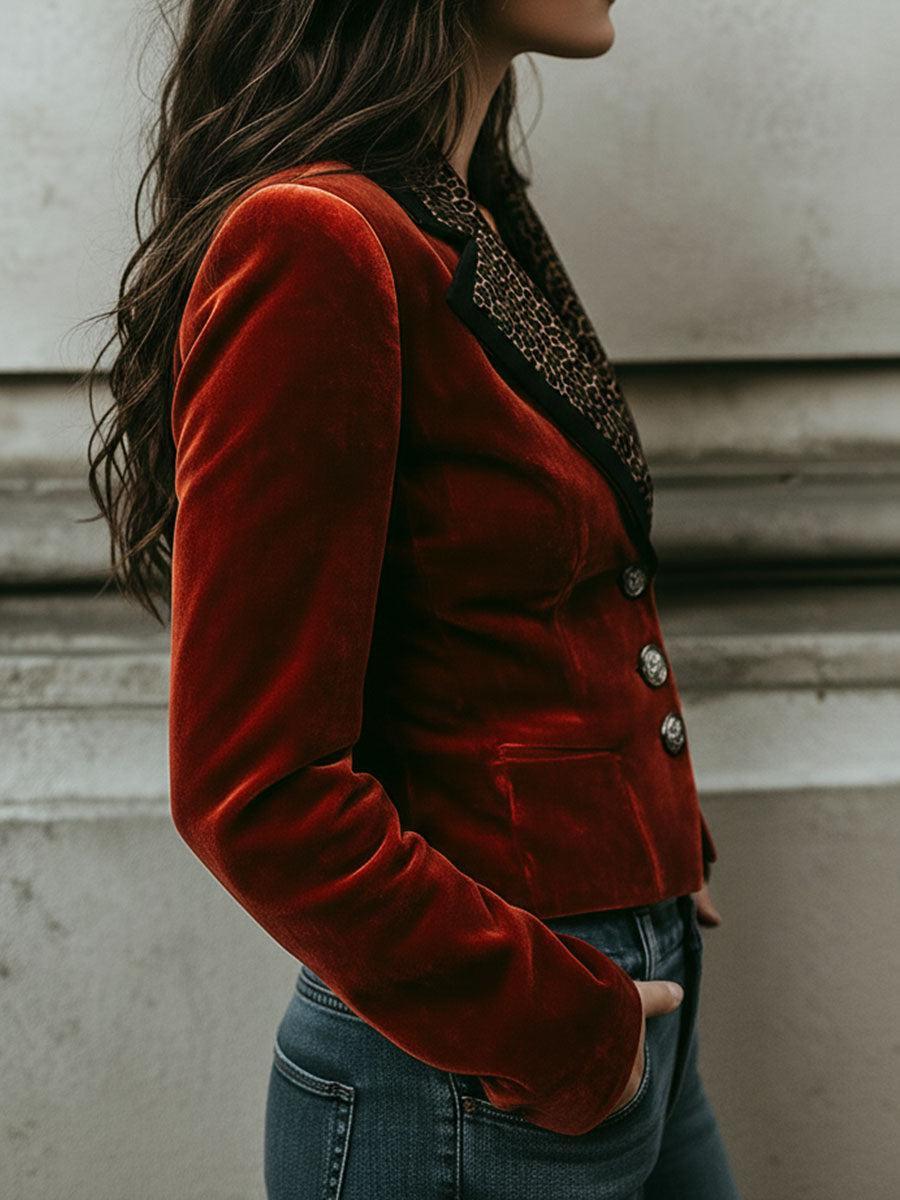 Blazer Avec Motif Léopard Pour Femmes | Idéal Pour L’Automne Et Événements