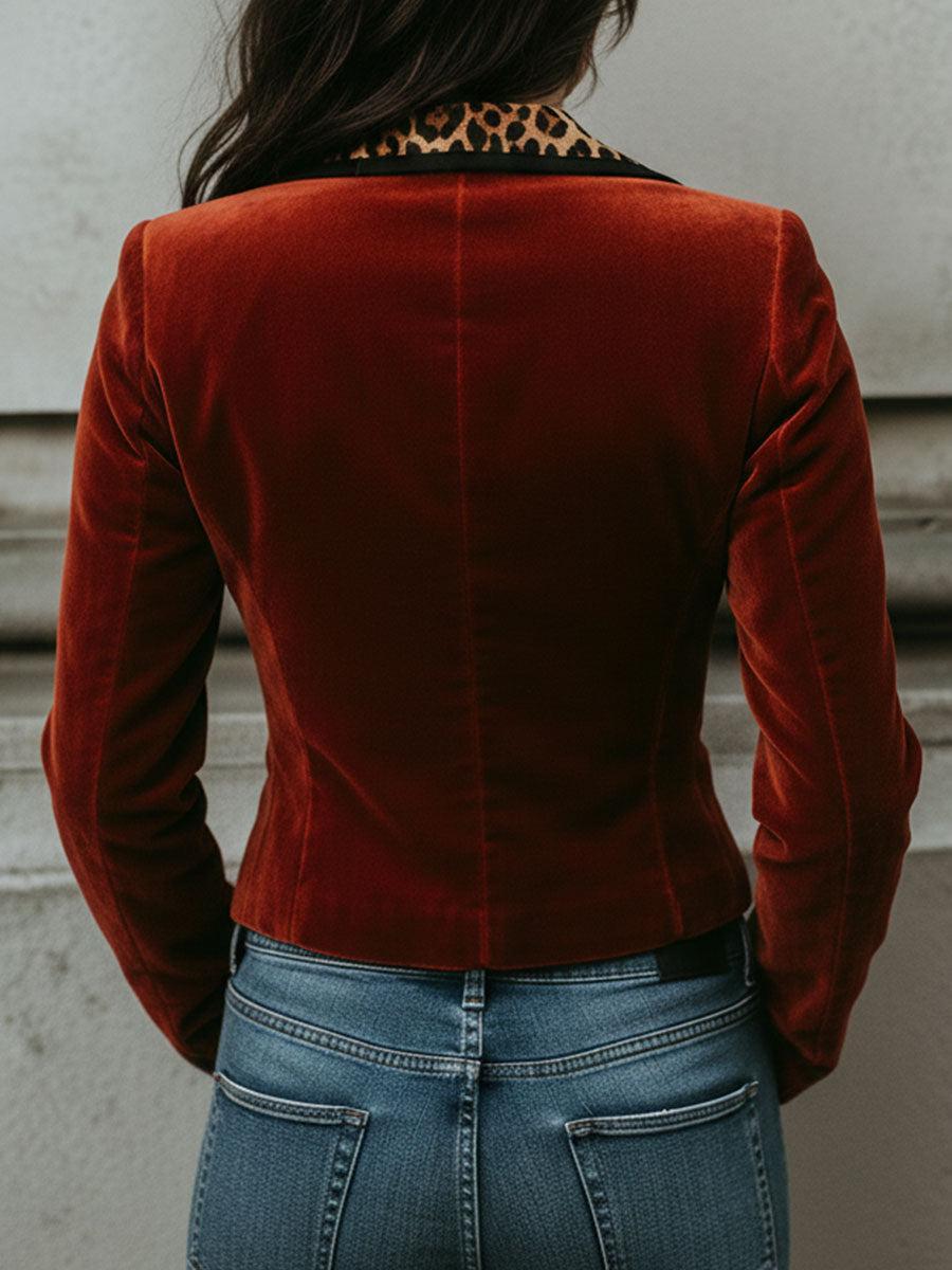 Blazer Avec Motif Léopard Pour Femmes | Idéal Pour L’Automne Et Événements