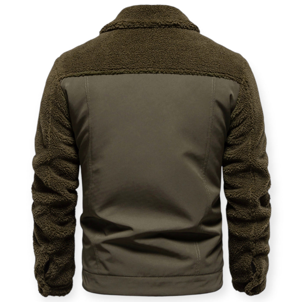 Veste Isolée avec Doublure Et Fermeture À Pression pour Hommes | Idéale pour Les Journées Froides
