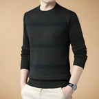 Pull À Motifs Discrets Avec Col Rond Pour Homme | Idéal Pour Le Quotidien Et Les Occasions Habillées