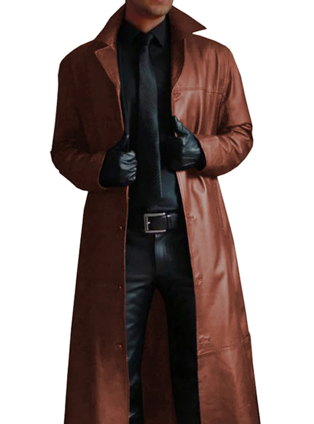 Manteau Long avec Revers Classiques pour Homme | Idéal pour un Usage Quotidien