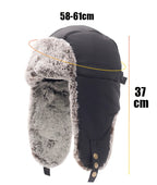 Bonnet d’Hiver avec Cache-Oreilles et Taille Réglable pour Adultes | Idéal pour les Activités Extérieures