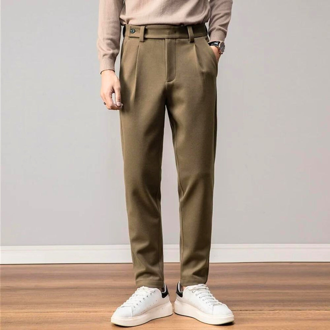 Pantalon Slim Fit Décontracté pour Homme avec Tissu Extensible | Idéal pour un Usage Quotidien