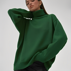 Pull à Col Roulé avec Coupe Ample pour Femme | Idéal pour Usage Quotidien