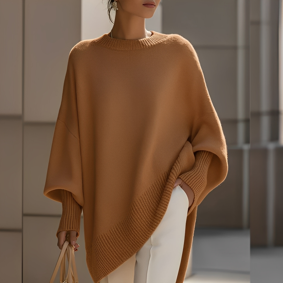 Pull Oversize À Col Rond Pour Femmes | Idéal Pour La Mi-Saison