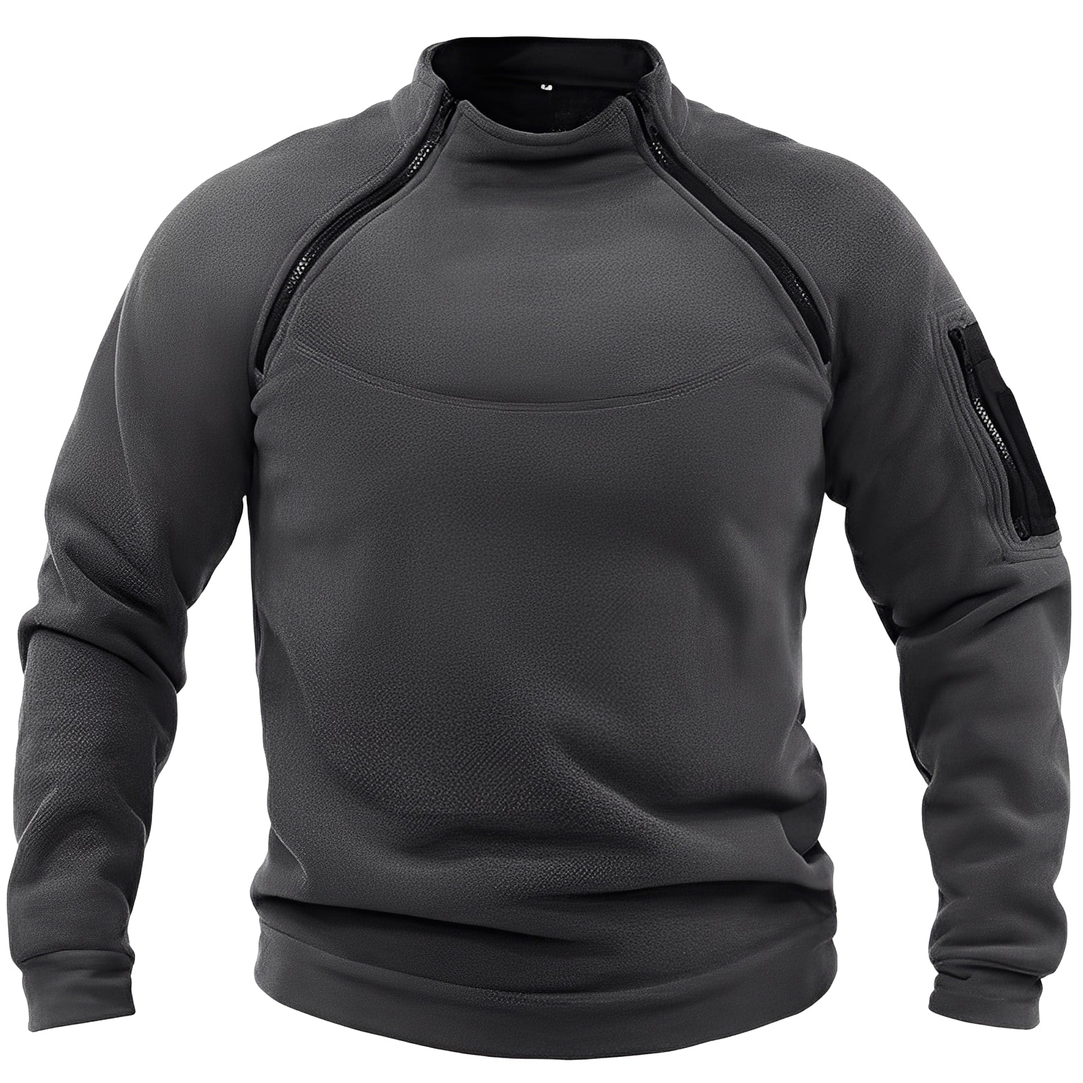 Sweat-Shirt Fonctionnel avec Fermetures Zippées pour Adultes | Idéal pour les Activités Hivernales