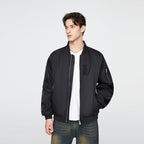 Veste Bombardier à Poignets Élastiques avec Coupe Droite pour Hommes | Idéale pour le Quotidien
