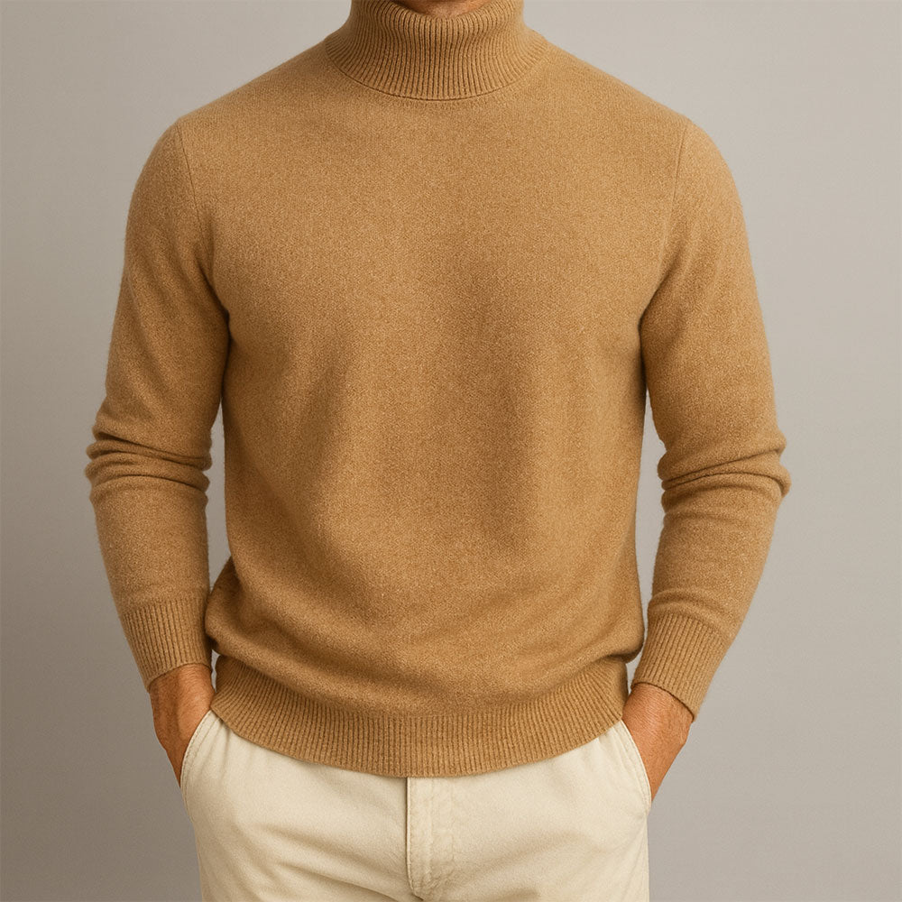 Pull À Col Roulé Avec Coupe Ajustée Pour Homme | Idéal Pour Le Printemps Et L’Automne