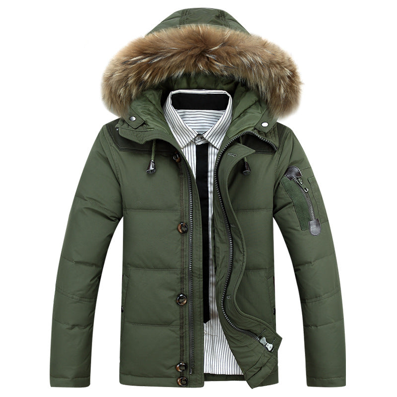 Parka Longue Avec Capuche Et Coupe Droite Pour Hommes | Idéale Pour La Saison Hivernale