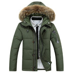 Parka Longue Avec Capuche Et Coupe Droite Pour Hommes | Idéale Pour La Saison Hivernale