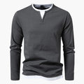 Chemise À Manches Longues Avec Détail Superposé Pour Homme | Idéal Pour Usage Quotidien