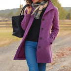 Manteau Long à Coupe Classique pour Femme | Idéal pour la Saison Froide et les Sorties Quotidiennes