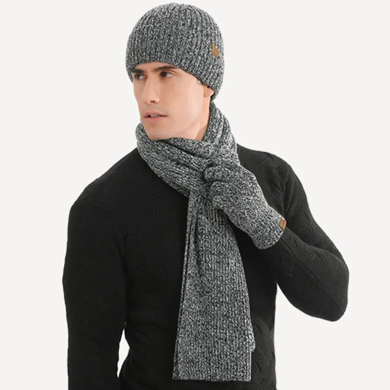 Ensemble D’Hiver avec Bonnet, Écharpe Et Gants pour Adultes | Idéal pour Les Journées Froides