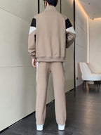 Ensemble de Survêtement pour Homme avec Hoodie Zippé et Pantalon à Cordon | Idéal pour l’Automne