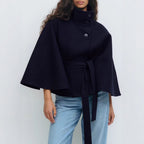 Veste Ceinturée avec Col Montant pour Femme | Idéale pour le Quotidien et les Loisirs