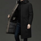 Parka Longue Matelassée À Capuche pour Hommes | Idéale pour Saison Froide