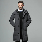 Parka Longue avec Capuche Intégrée pour Homme | Idéal pour la Saison Hivernale