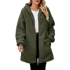 Veste à Coupe Ample avec Capuche pour Femme | Idéale pour les Activités de Plein Air