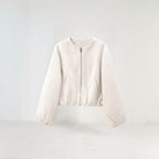 Veste Courte De Mi-Saison Avec Manches Ballon Pour Femme | Idéale Pour Le Printemps Et L’Automne