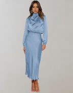 Robe Longue À Manches Longues Pour Femmes | Idéal Pour Occasions Formelles