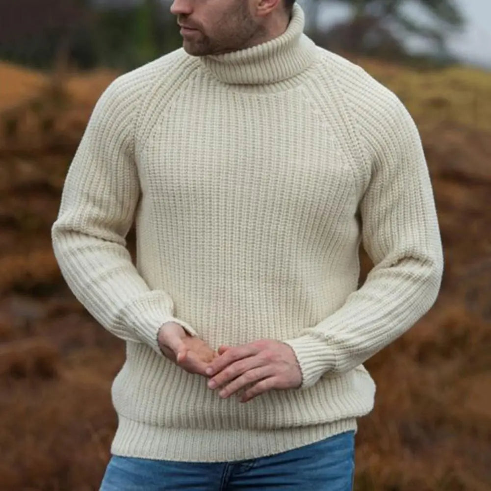 Pull Col Roulé Avec Coupe Décontractée Pour Homme | Idéal Pour La Saison Fraîche