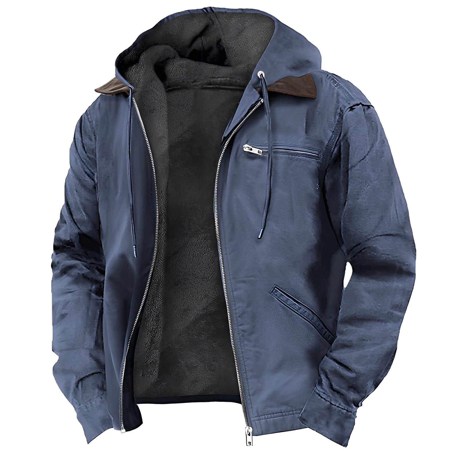 Veste À Fermeture Zippée Avec Coupe Droite Pour Homme | Idéale Pour Un Usage Quotidien